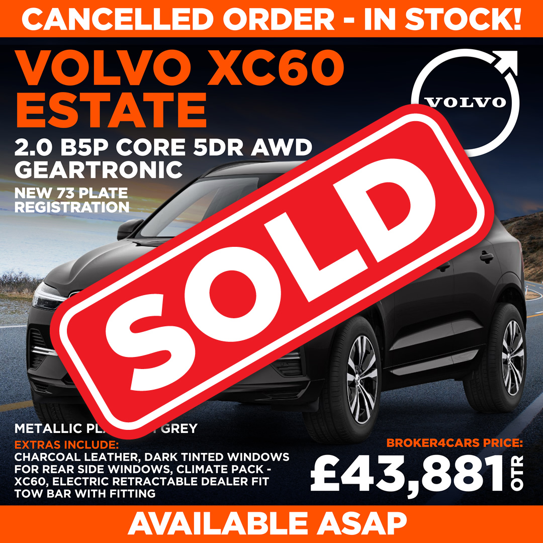 VOLVO XC60 ESTATE 2.0 B5P CORE 5DR AWD GEARTRONIC. SOLD